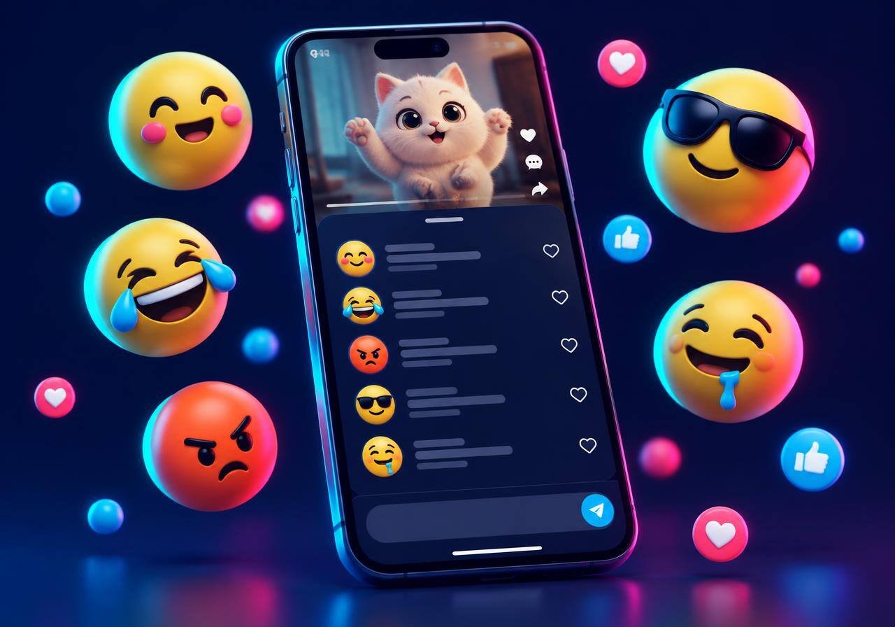 Phone showing TikTok comments filled with secret TikTok emoji codes
